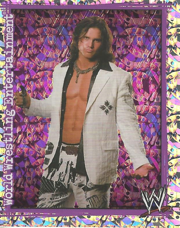 WWE Topps Superstars Uncovered 2007 Sticker John Morrison Foil #128