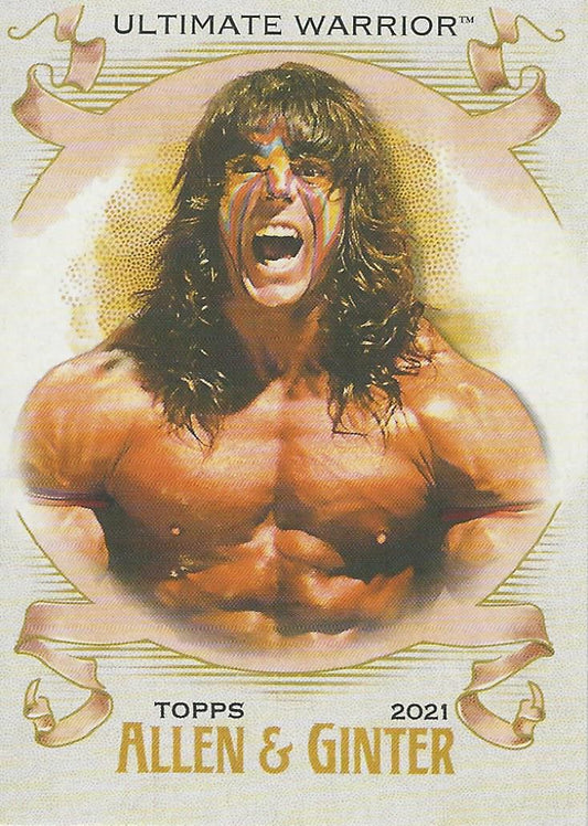 WWE Topps Heritage 2021 Ultimate Warrior AG-28 trading card PW Catalog