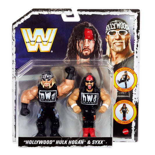 WWE Mattel Retro NWO Hollywood" Hulk Hogan & Syxx Ringside Exclusive