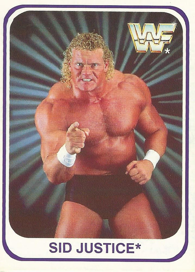 WWF Merlin 1991 Sid Justice #128