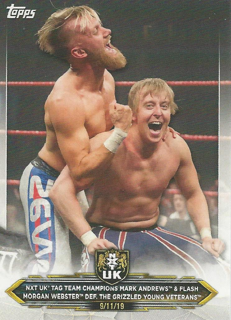 WWE Topps NXT 2020 Mark Andrews and Flash Morgan Webster #28