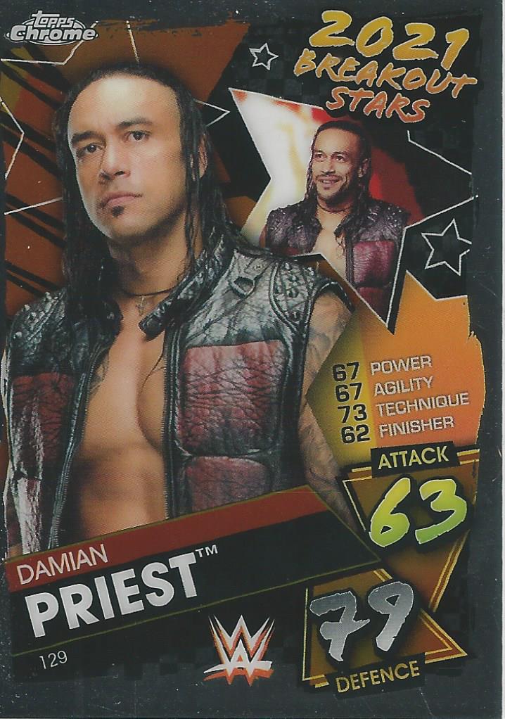 WWE Topps Slam Attax Chrome 2021 Damian Priest #129