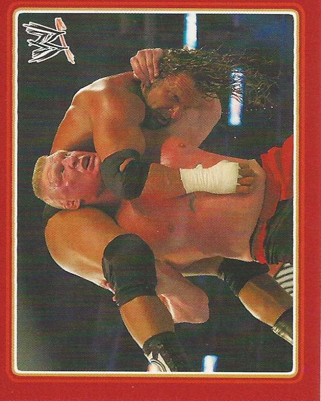 WWE Topps Icons 2013 Sticker Brock Lesnar vs Triple H #12