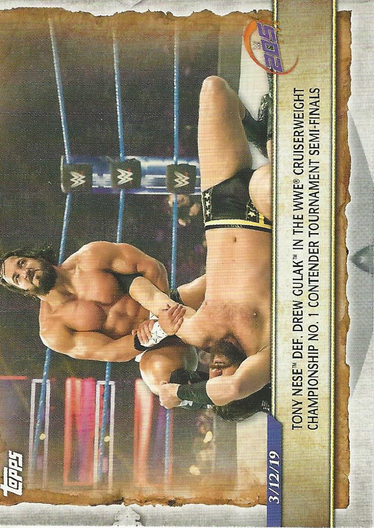 WWE Topps Road to Wrestlemania 2020 Tony Nese #12