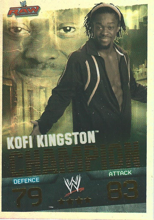 WWE Topps Slam Attax Evolution 2010 Champion Kofi Kingston #12
