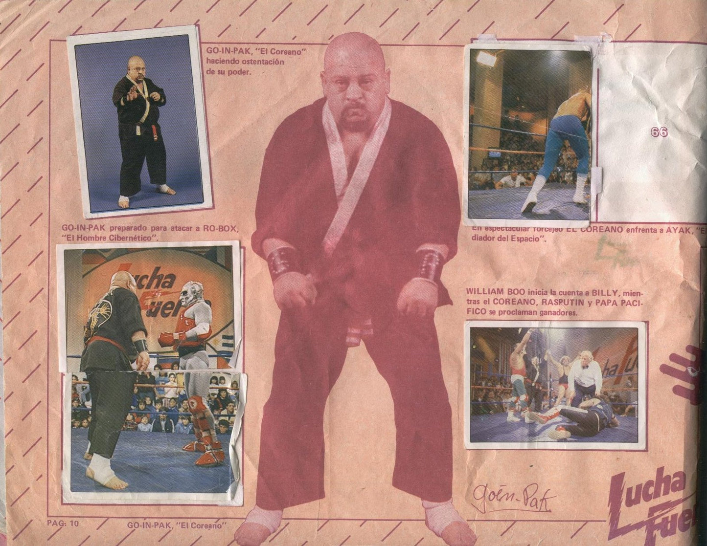 Lucha Fuerte Stickers Album From Argentina 1988 Stickers Album PW Catalog