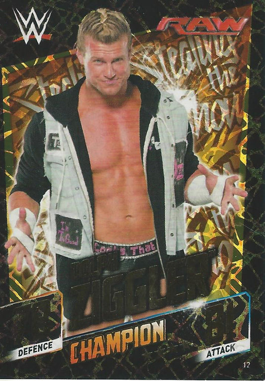 WWE Topps Slam Attax 2015 Then Now Forever Dolph Ziggler Champion #12