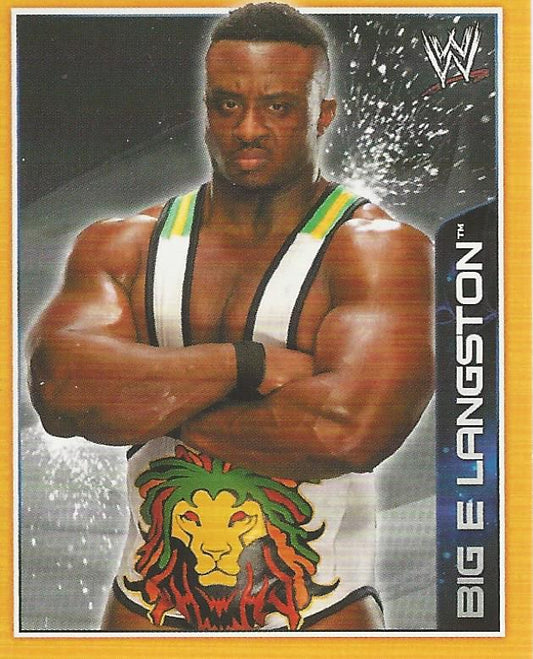 WWE Topps A-Z Sticker Collection 2014 Big E Langston #12