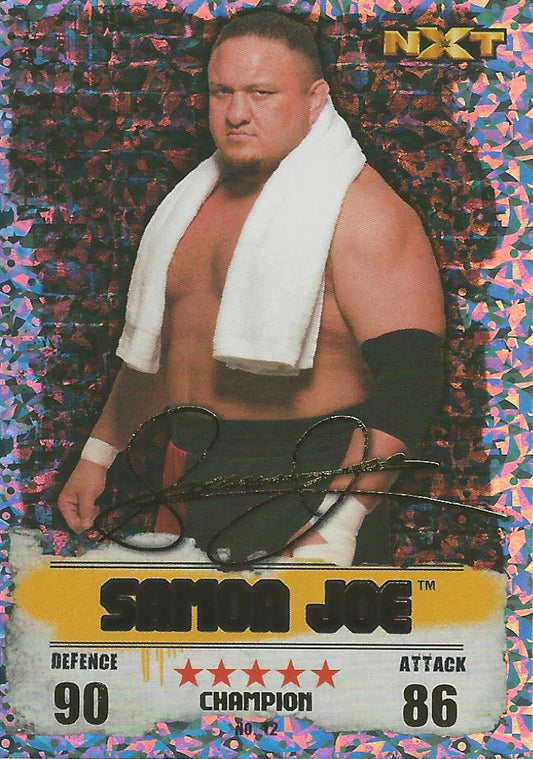 WWE Topps Slam Attax Takeover 2016 Samoa Joe Gold Champion #12