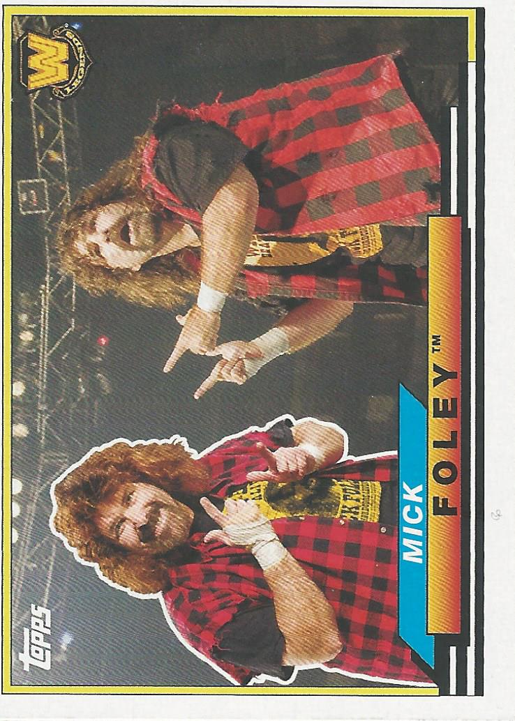 WWE Topps Heritage 2018 Mick Foley BL34 trading card PW Catalog