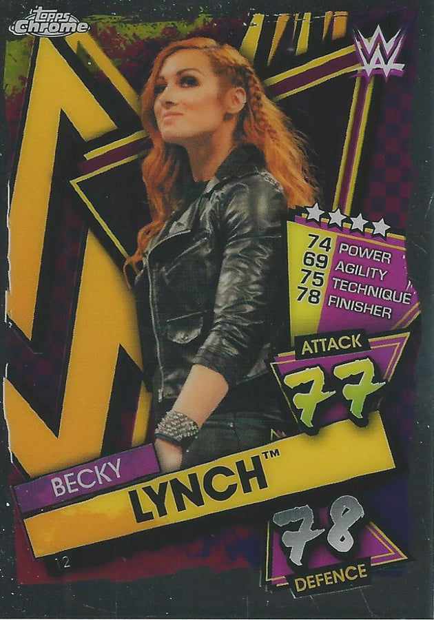 WWE Topps Slam Attax Chrome 2021 Becky Lynch #12