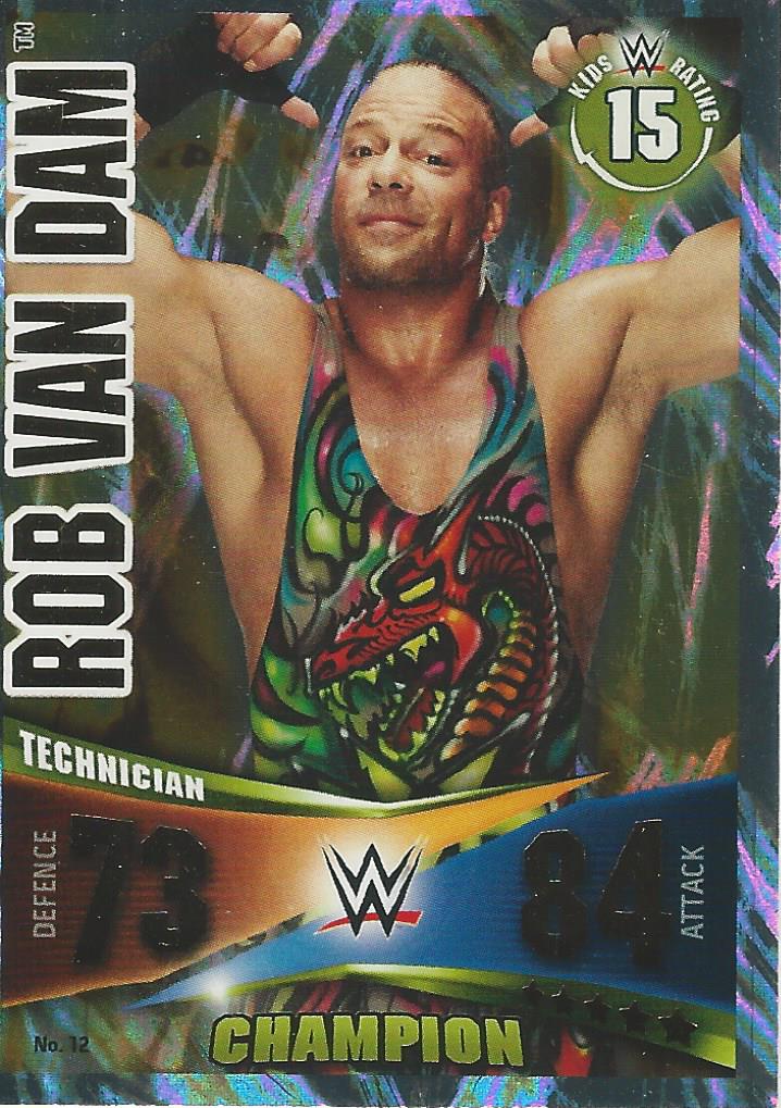 WWE Topps Slam Attax Rivals 2014 Rob Van Dam Champion #12