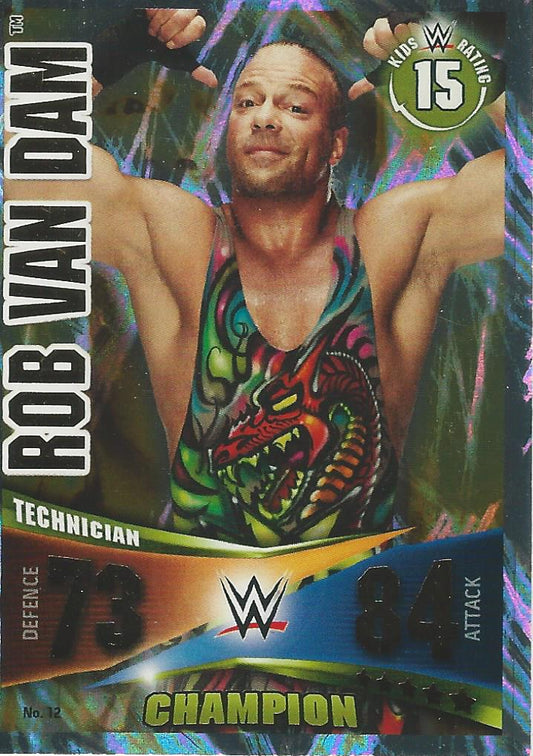 WWE Topps Slam Attax Rivals 2014 Rob Van Dam Champion #12