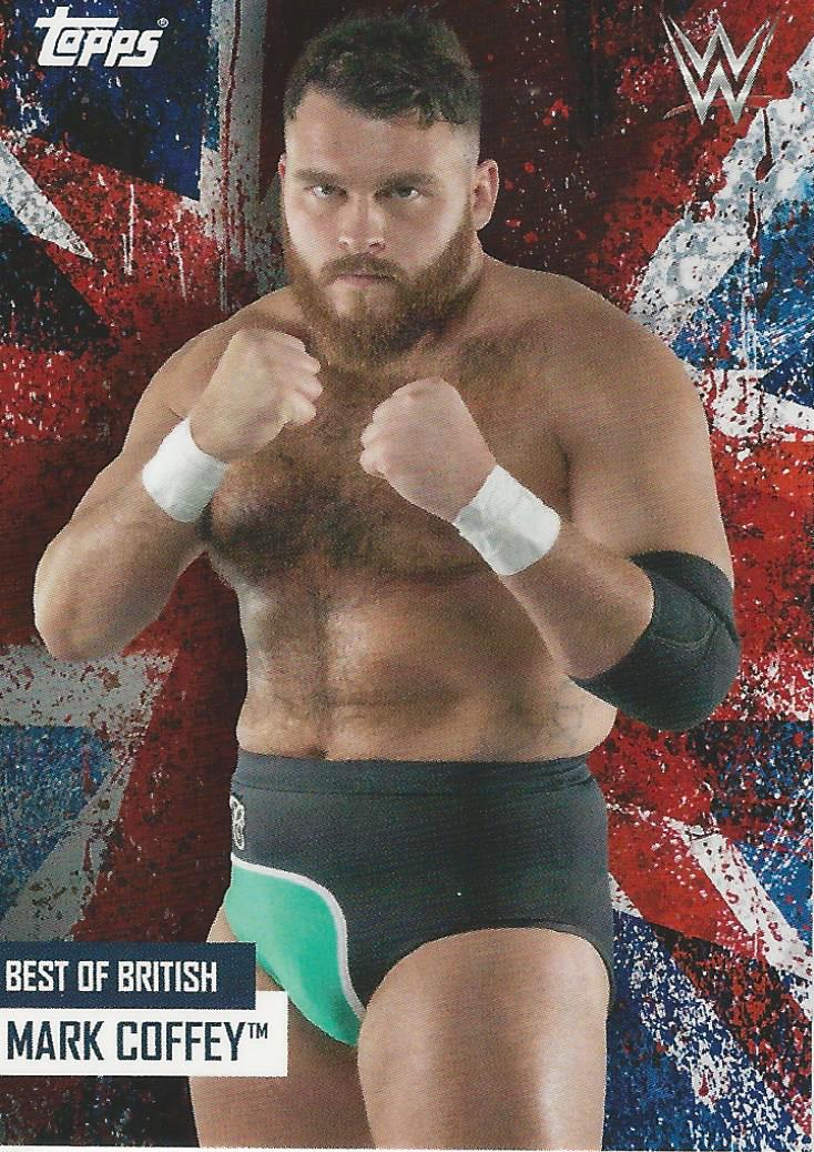 WWE Topps Best of British 2021 Mark Coffey trading card PW Catalog