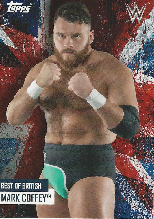 WWE Topps Best of British 2021 Mark Coffey trading card PW Catalog