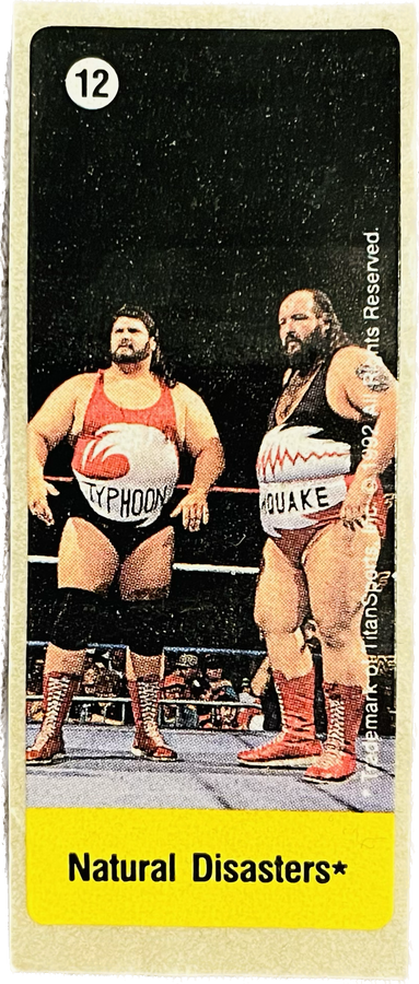 WWF Dunkin Bubble Gum Stickers (1992) No. 12 Natural Disasters PW Catalog