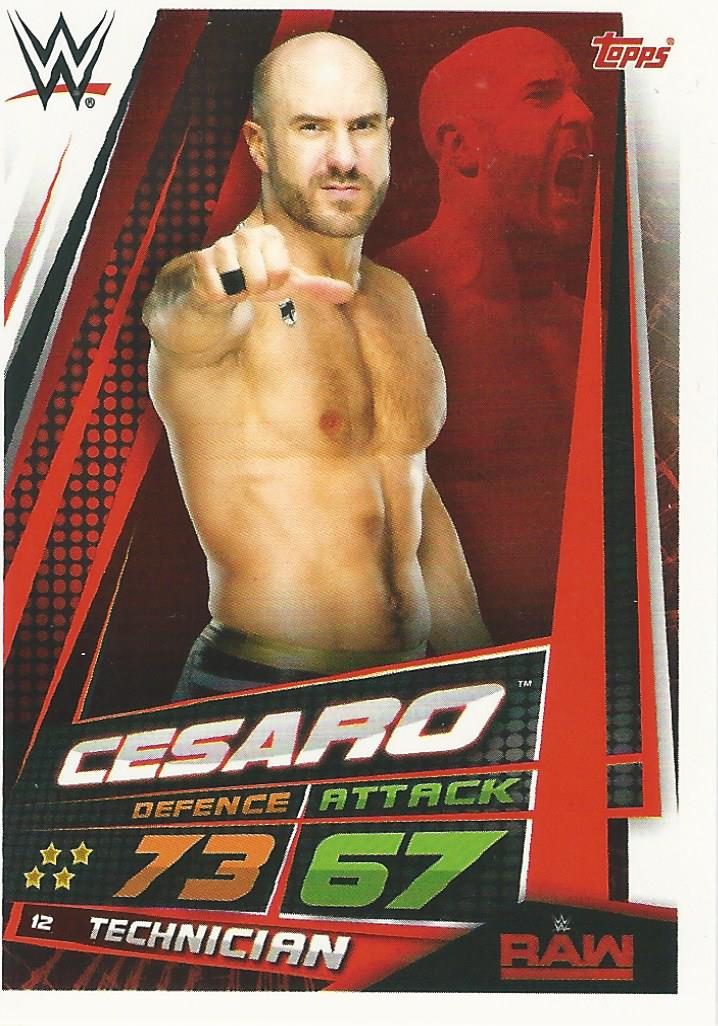 WWE Topps Slam Attax Universe 2019 Cesaro #12