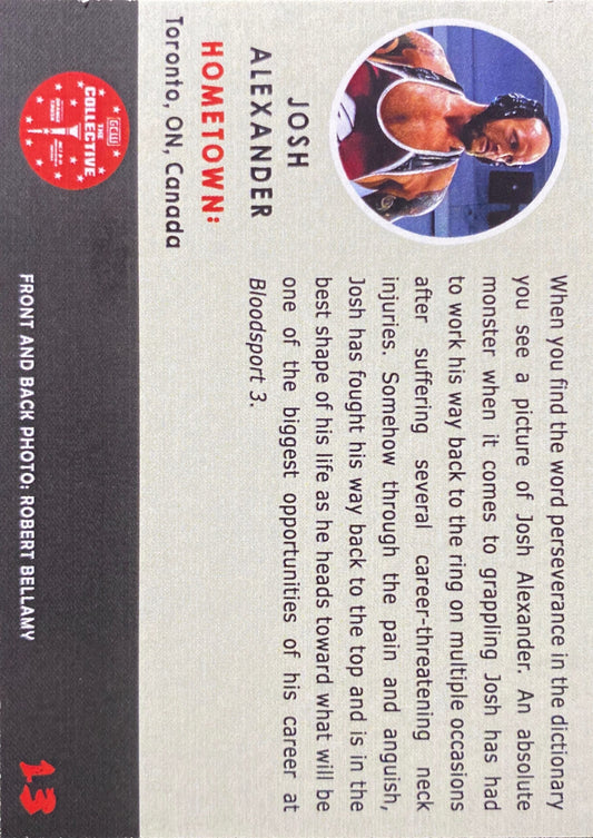 Josh Alexander trading card PW Catalog
