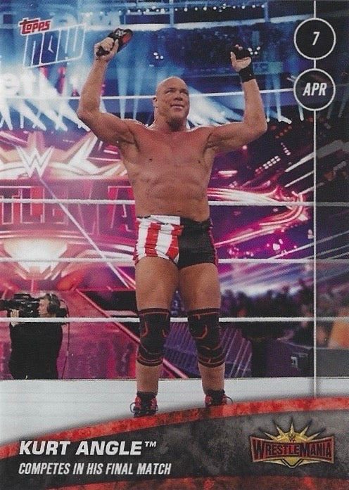 Kurt Angle Competes in HIS Final Match trading card PW Catalog