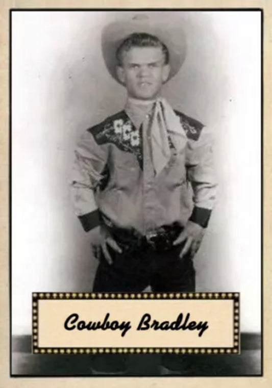 Cowboy Bradley trading card PW Catalog