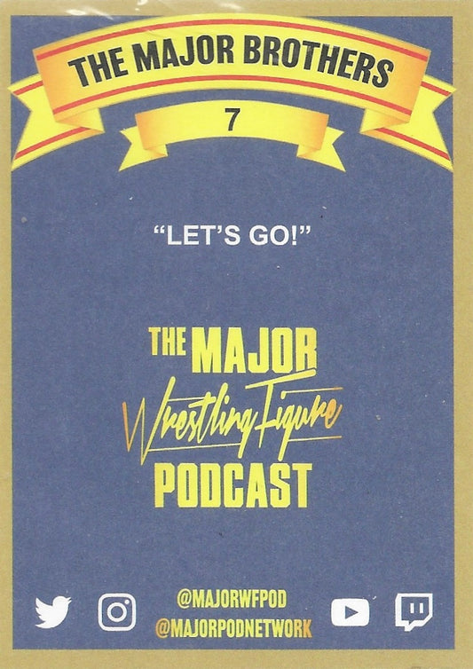 The Major Brothers trading card PW Catalog