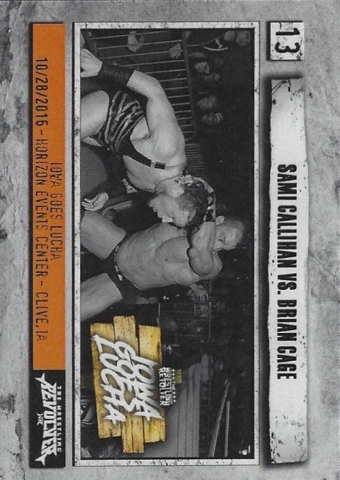 Sami Callihan vs. Brian Cage trading card PW Catalog