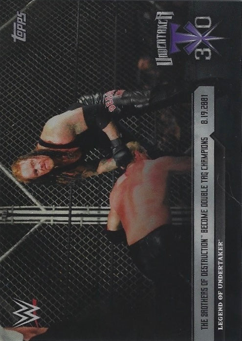 8.19.2001 – the Brothers of Destruction Become Double TAG Champions trading card PW Catalog