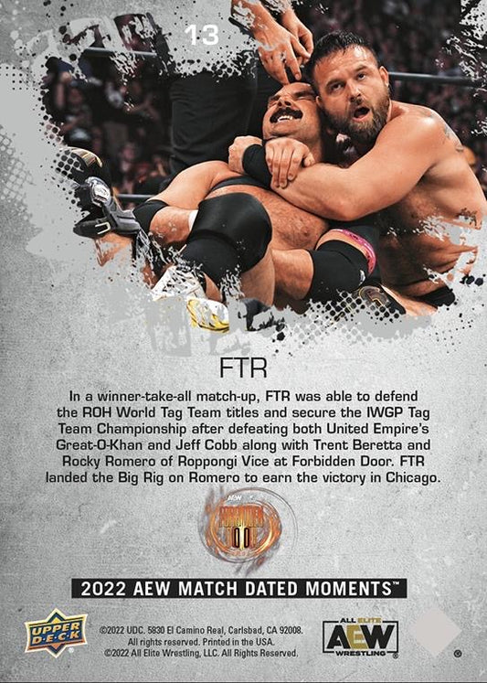 FTR – DAX Harwood and Cash Wheeler ADD to Their Collection of World Championships With a Victory at Forbidden Door trading card PW Catalog