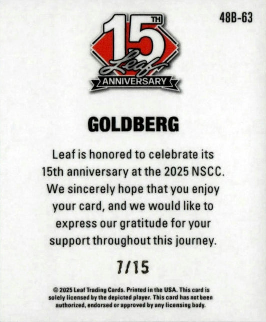 Goldberg trading card PW Catalog