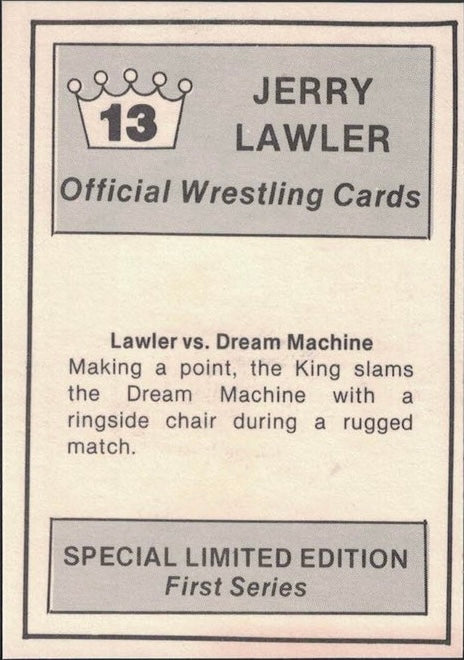 Lawler vs. Dream Machine trading card PW Catalog
