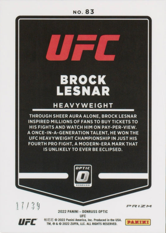 Brock Lesnar trading card PW Catalog