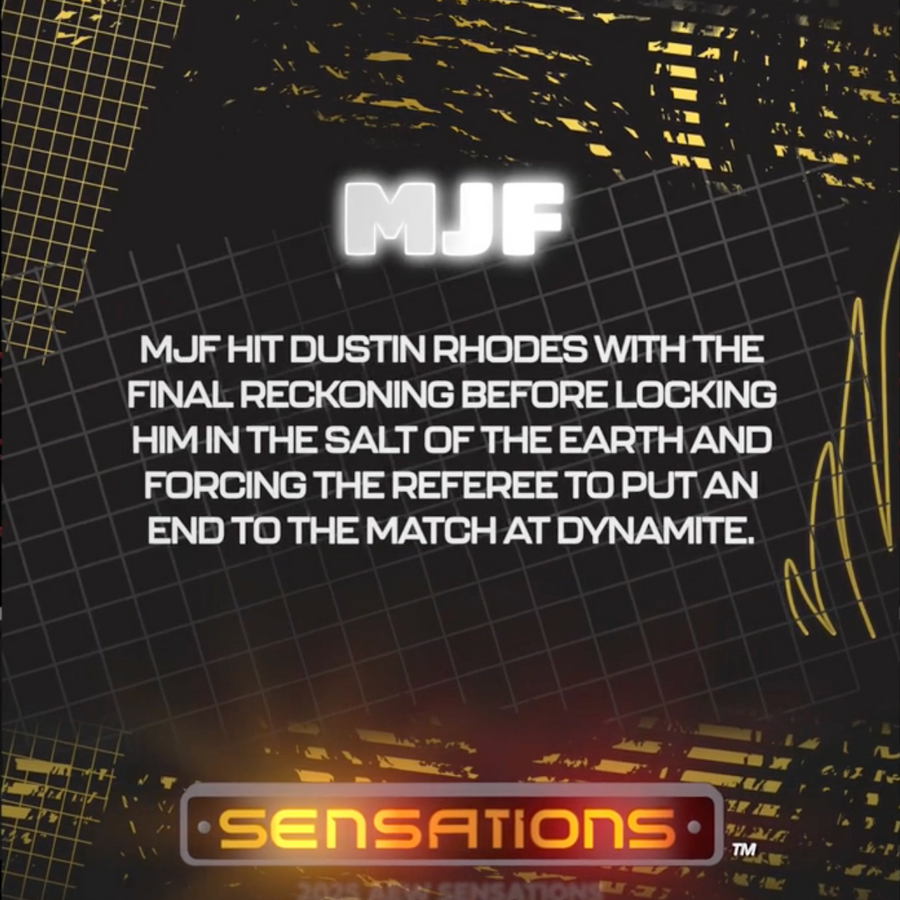 2/12/25 – MJF – MJF Forces the Referee to Step in, Claims the Win Over Dustin Rhodes trading card PW Catalog