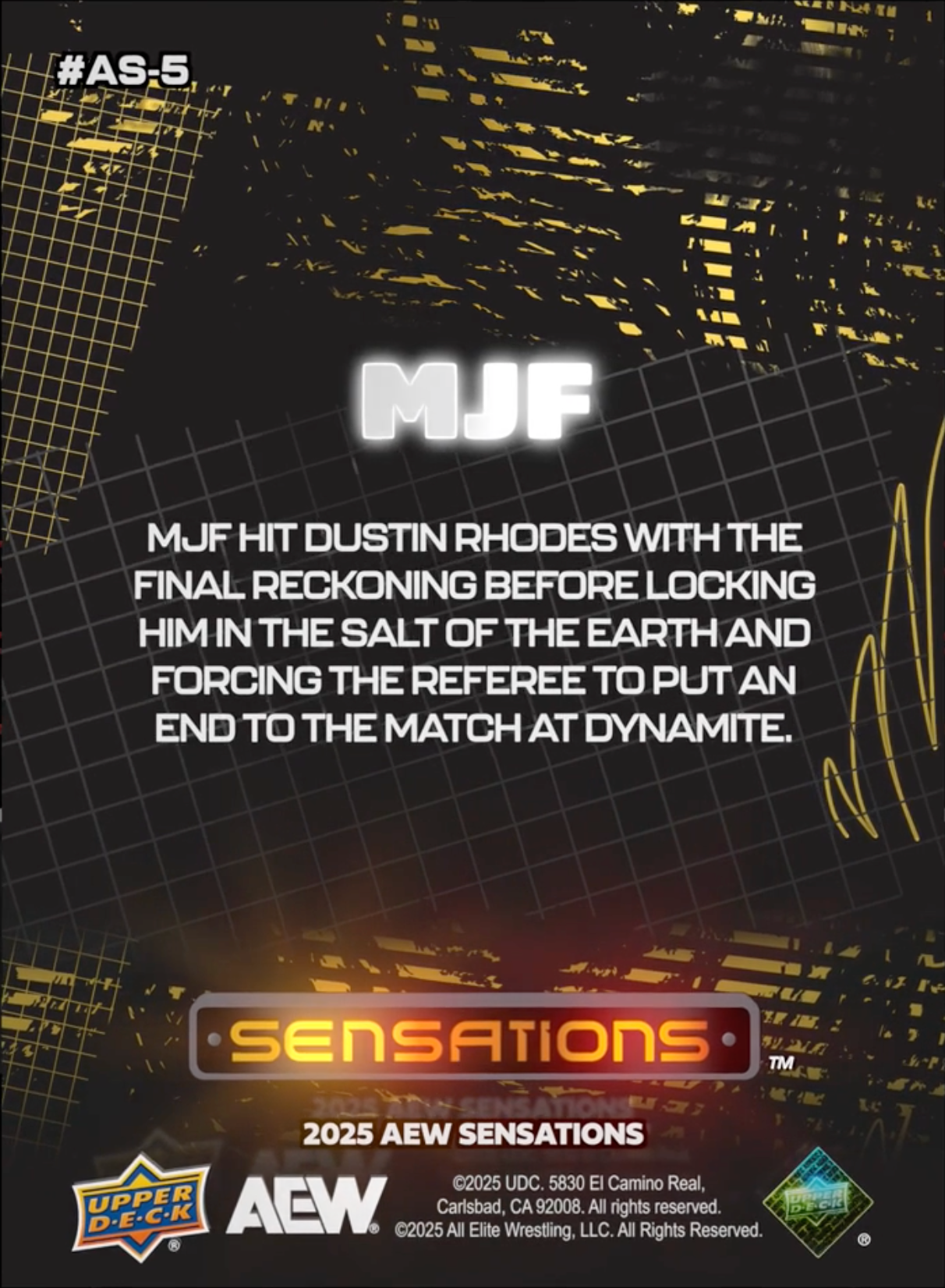 2/12/25 – MJF – MJF Forces the Referee to Step in, Claims the Win Over Dustin Rhodes