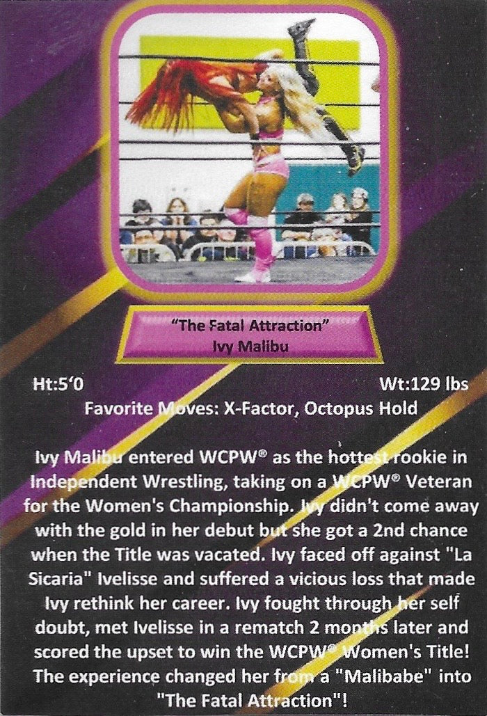 “The Fatal Attraction” IVY Malibu trading card PW Catalog