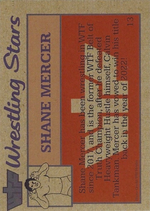 Shane Mercer trading card PW Catalog