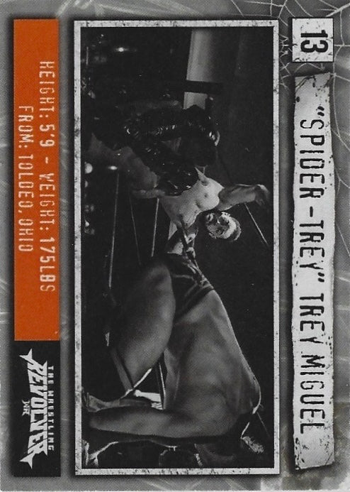 “Spider-Trey” Trey Miguel trading card PW Catalog