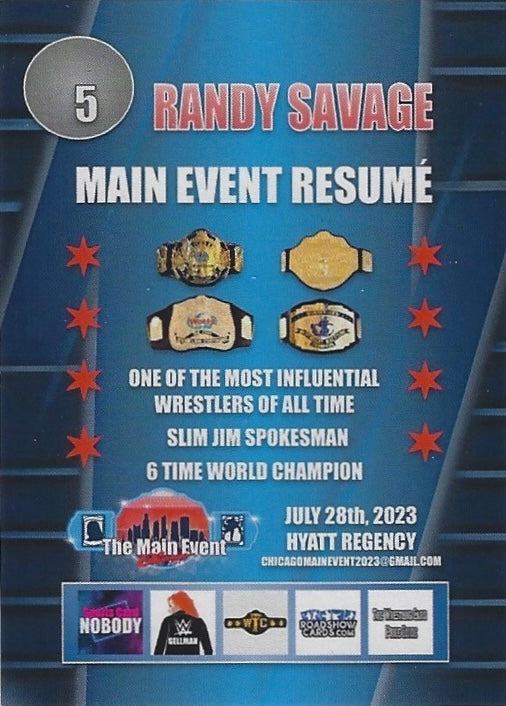 Randy Savage trading card PW Catalog