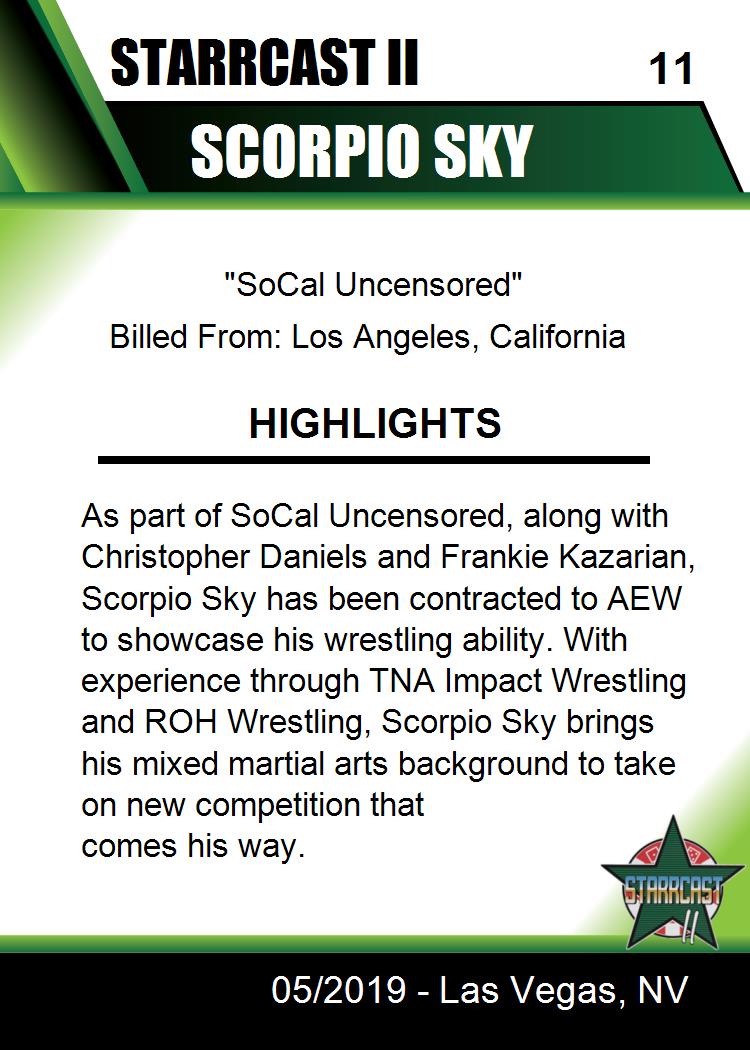 Scorpio SKY trading card PW Catalog