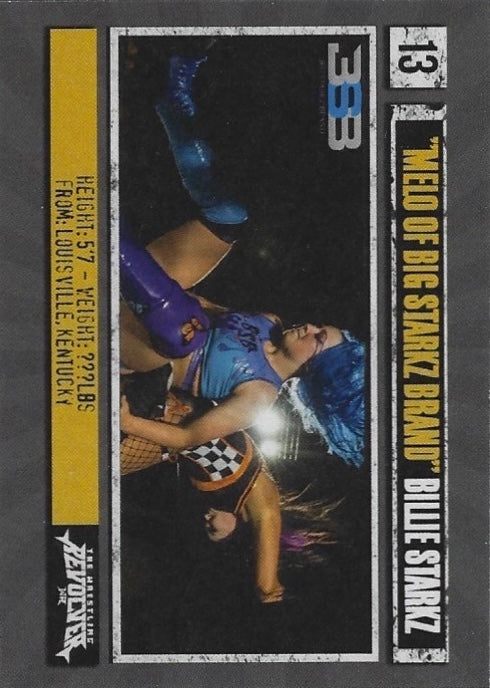 “Melo of Big Starkz Brand” Billie Starkz trading card PW Catalog