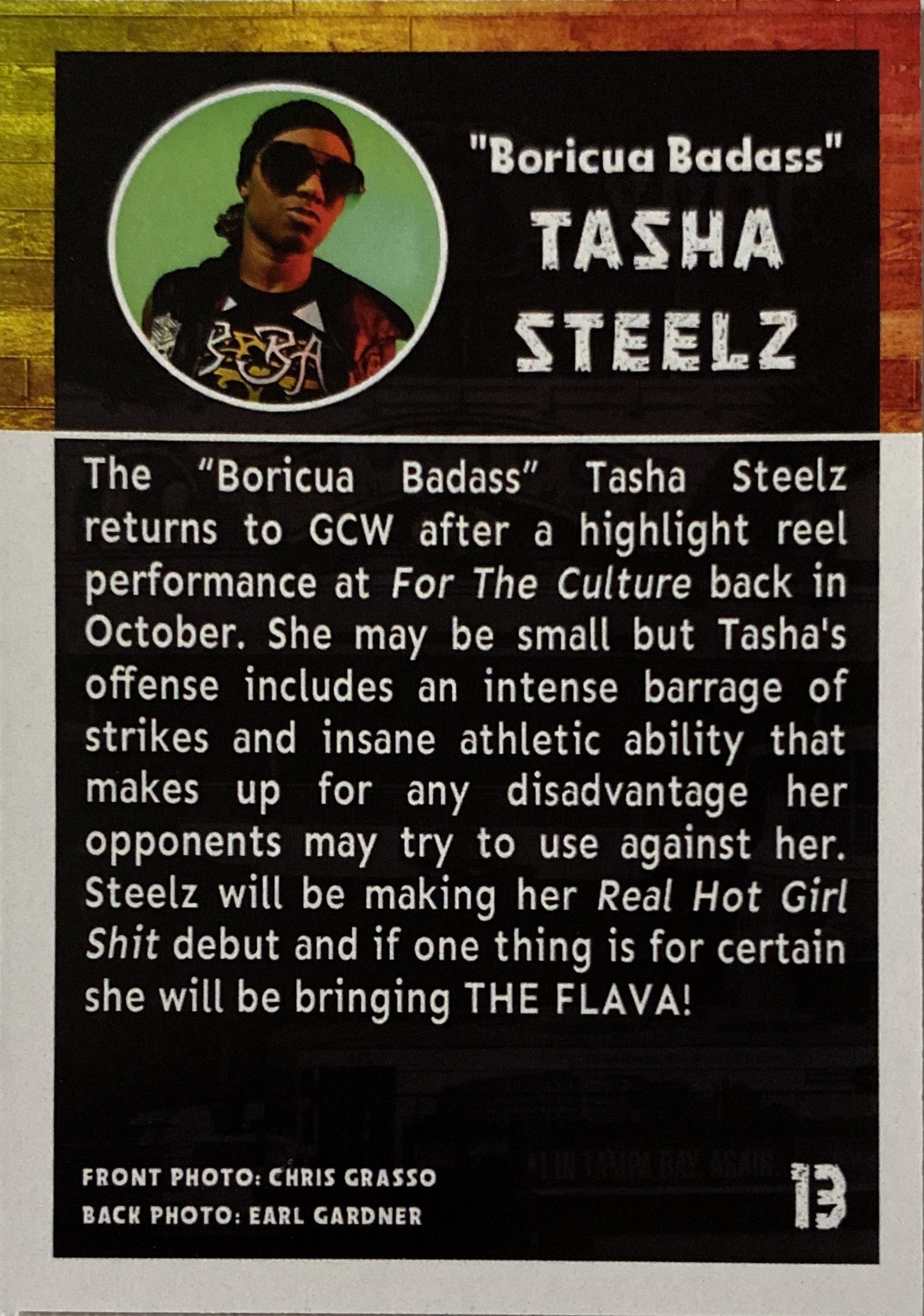 “Boricua Badass” Tasha Steelz