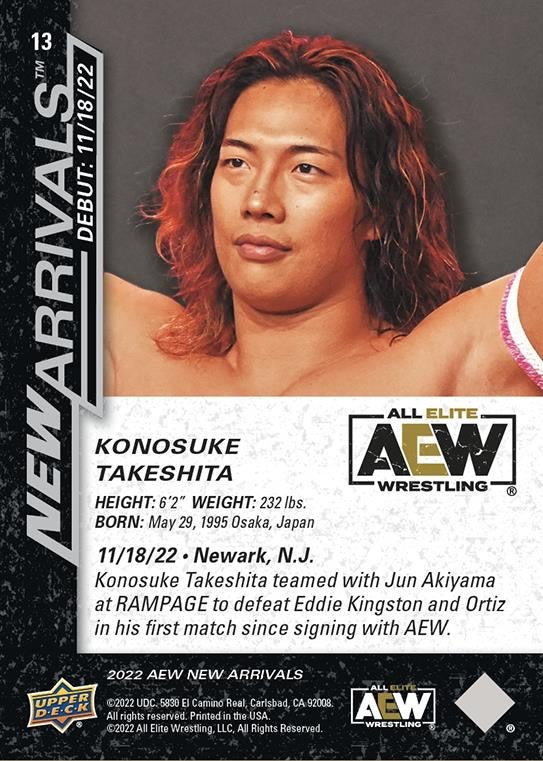 Konosuke Takeshita trading card PW Catalog