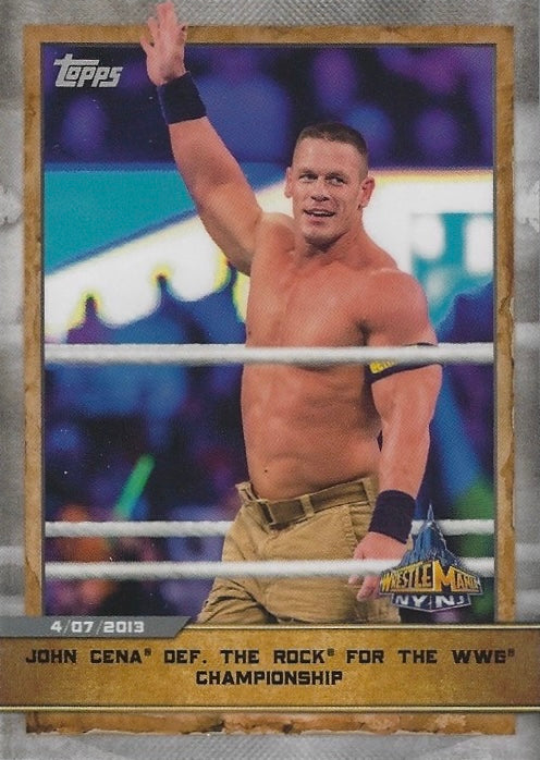 Wrestlemania 29 – John Cena DEF. the Rock for the WWE Championship