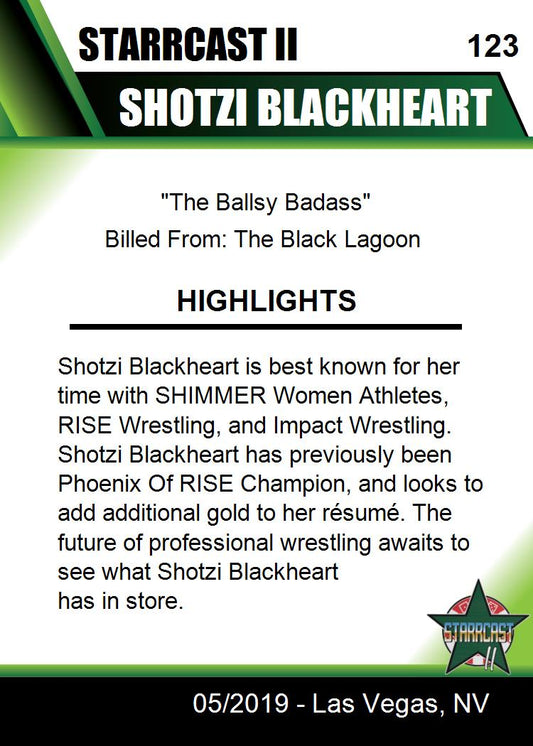 Shotzi Blackheart trading card PW Catalog