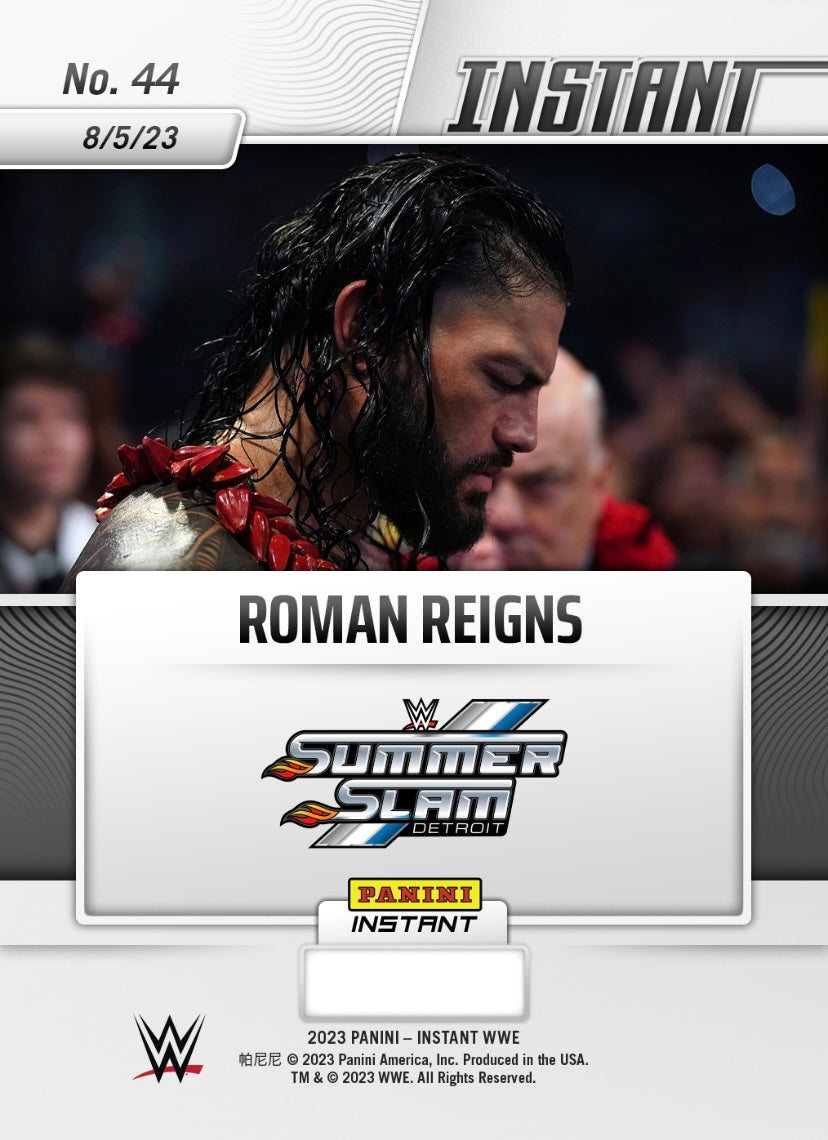 Roman Reigns – Roman Reigns Wins Tribal Combat, Retains Championship trading card PW Catalog
