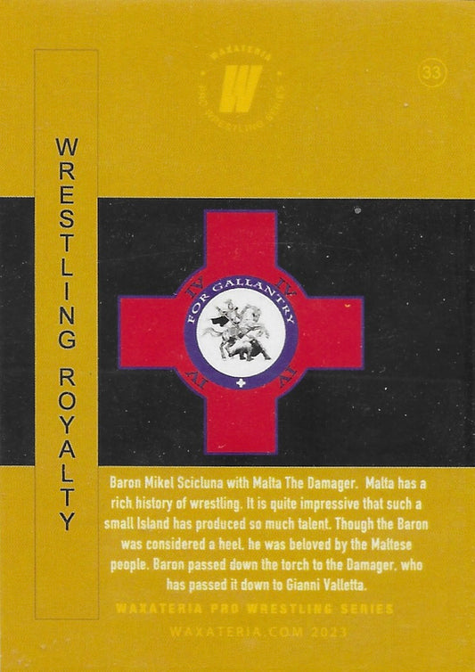 Wrestling Royalty trading card PW Catalog