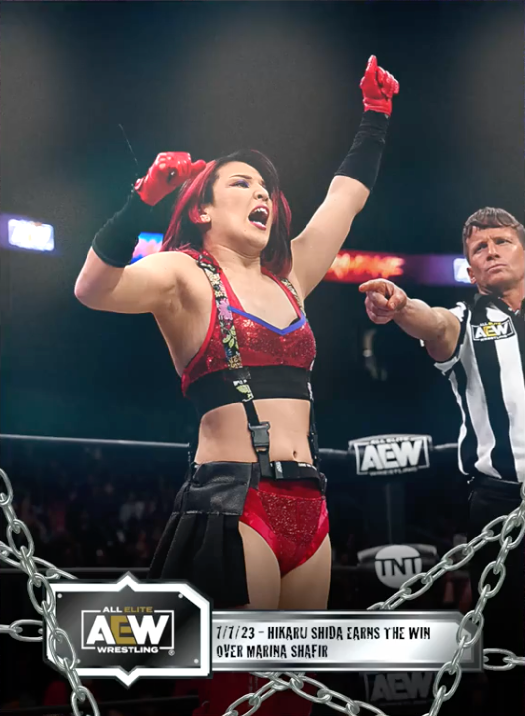 7/7/23 – Hikaru Shida – Hikaru Shida Earns the Win Over Marina Shafir