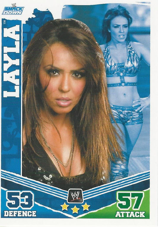 WWE Topps Slam Attax Mayhem 2010 Layla #130