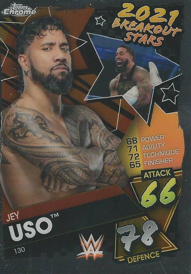 WWE Topps Slam Attax Chrome 2021 Jey Uso #130