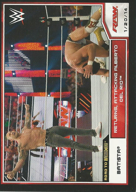 WWE Topps Road to Wrestlemania 2014 Batista #70