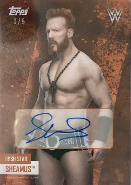 Irish Star – Sheamus trading card PW Catalog